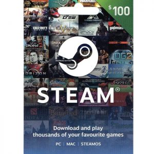 Steam Game $100 USD Digital Gift Card (Email Delivery)