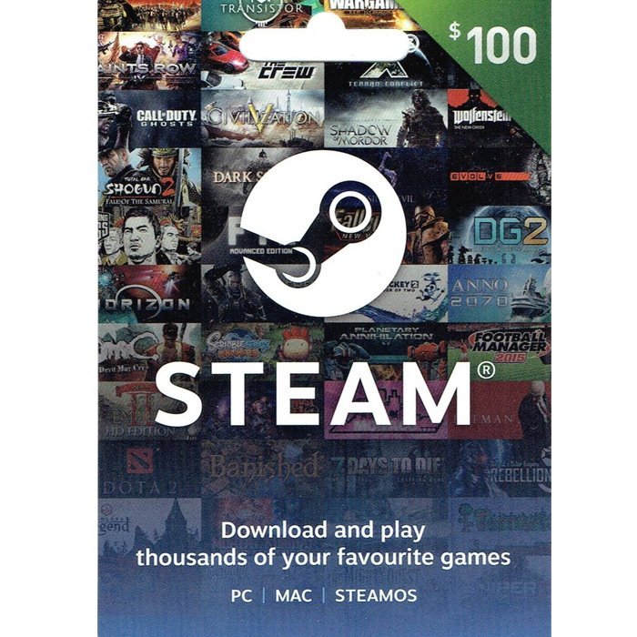 Steam Gift Cards 100 NZD