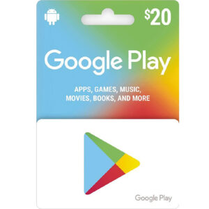 Google Play $20 USD Digital Gift Cards (Email Delivery)