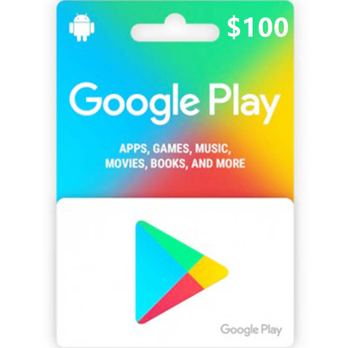 Google Play 100 USD Digital Gift Cards