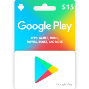 Google Play $15 USD Digital Gift Cards (Email Delivery)
