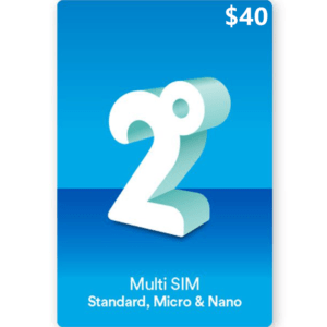2degrees Mobile $40 NZD Prepay Digital Top Up Vouchers (Email Delivery)