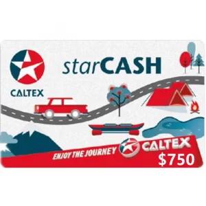 Caltex StarCash $750 NZD Physical Gift Card (Express Delivery)
