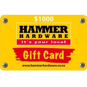 Hammer Hardware $1000 NZD Physical Gift Card (Express Delivery)