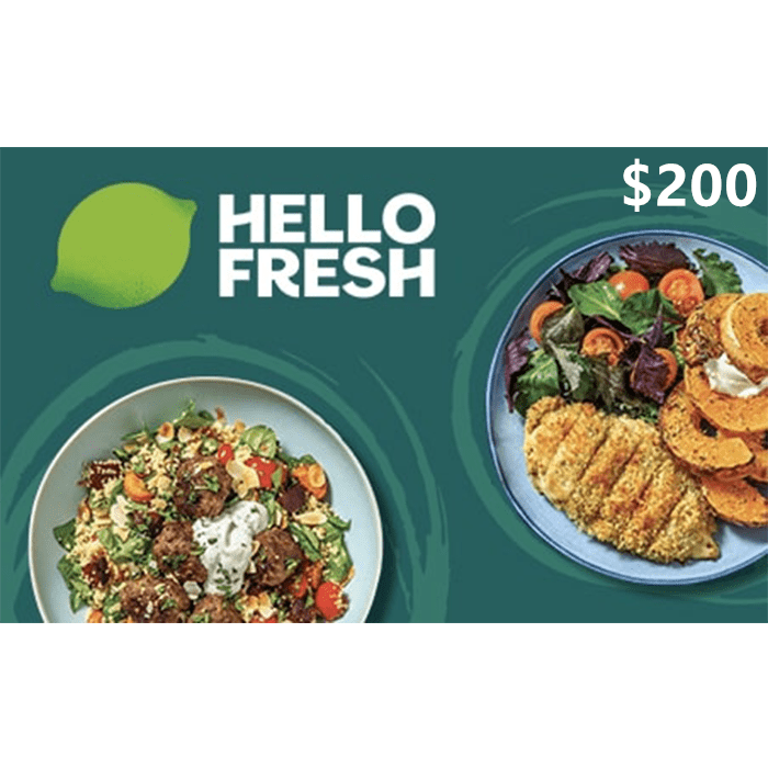 HelloFresh 200 NZD Gift Cards Email Delivery