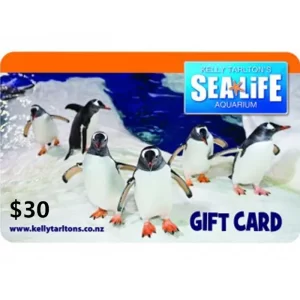 Kelly Tarlton's $30 NZD Physical Gift Card (Express Delivery)
