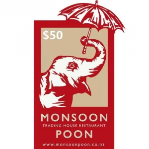 Monsoon Poon $50 NZD Physical Gift Card (Express Delivery)