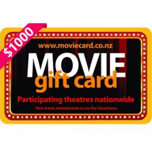 Movie $1000 NZD Physical Gift Card (Express Delivery)