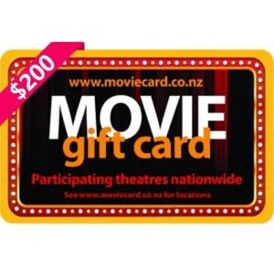 Movie $200 NZD Physical Gift Card (Express Delivery)