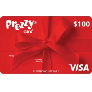 Prezzy Card $100 NZD Physical Prepaid Visa Gift Card (Express Delivery)
