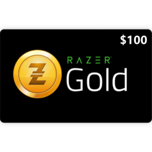 Razer Gold $100 USD Digital Prepaid Gift Cards (Email Delivery)