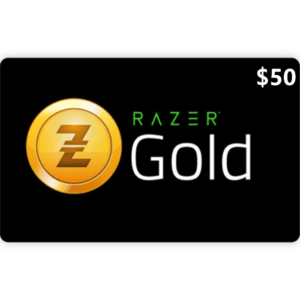 Razer Gold $50 USD Digital Prepaid Gift Cards (Email Delivery)