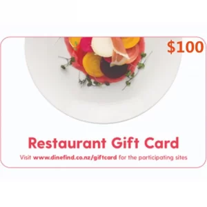 Restaurant $100 NZD Physical Gift Card (Express Delivery)