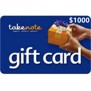 Take Note $1000 NZD Physical Gift Card (Express Delivery)