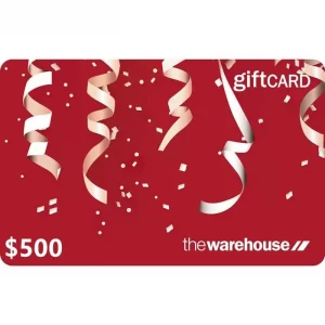 The Warehouse $500 NZD Physical Gift Card (Express Delivery)