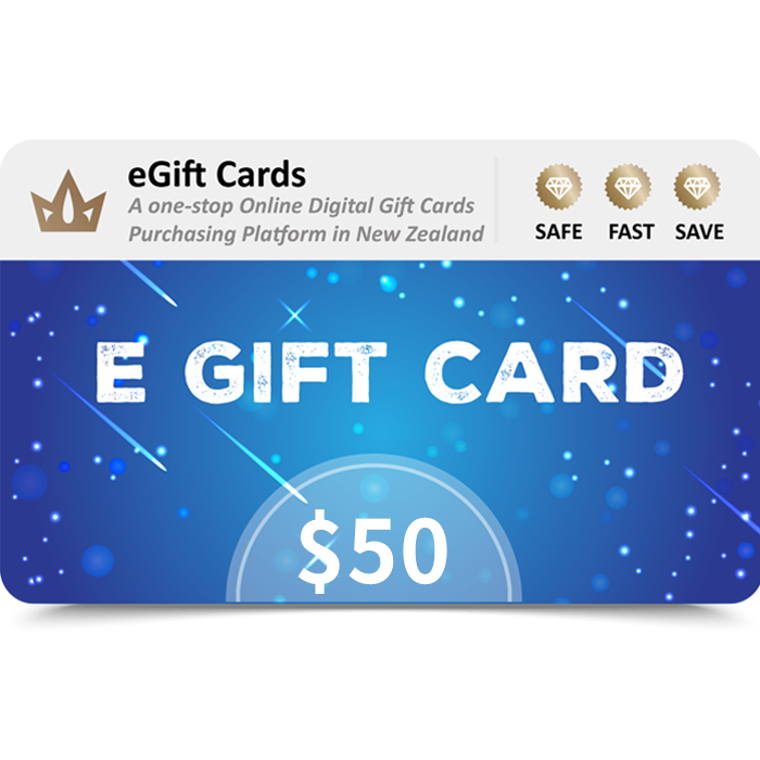 eGift Cards 50 NZD E Gift Card Email Delivery