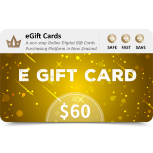 eGift Cards $60 NZD E Gift Card (Email Delivery)