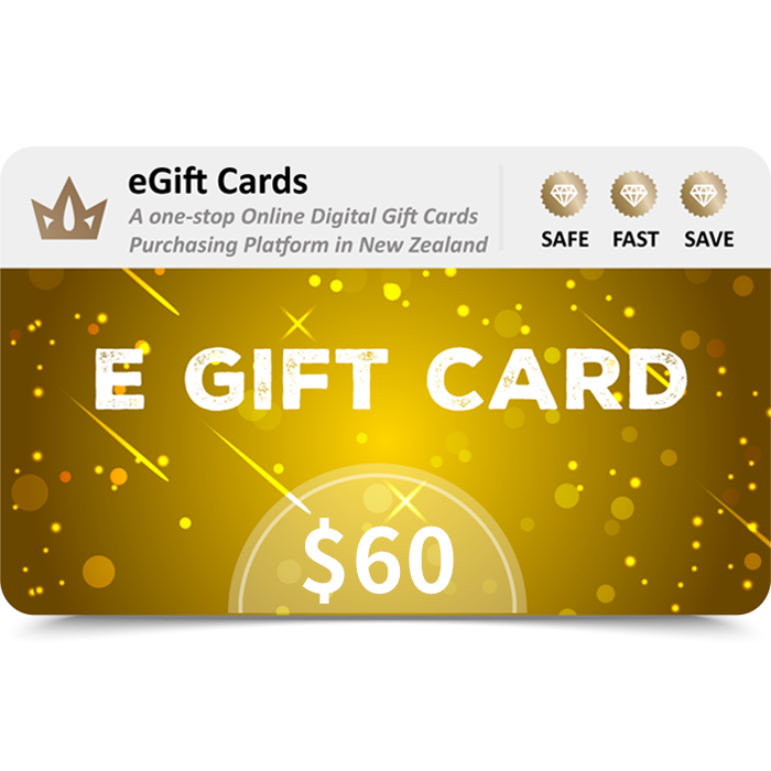 eGift Cards 60 NZD E Gift Card Email Delivery 2