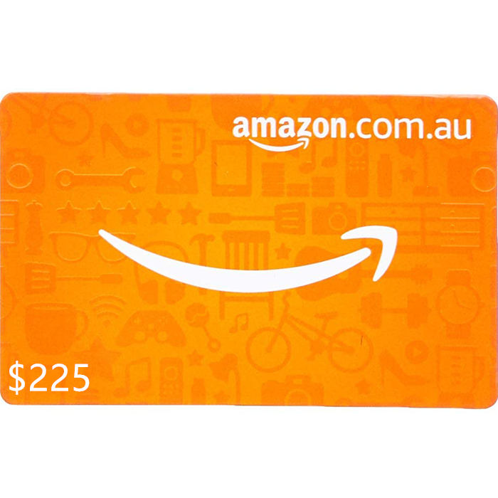 Amazon 225 AUD Digital Gift Cards Email Delivery