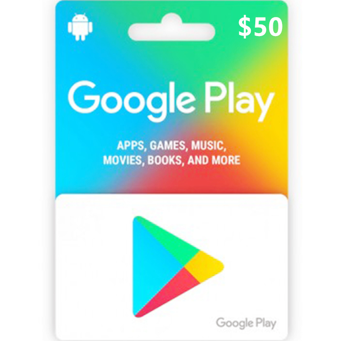 Google Play 50 AUD Digital Gift Cards Email Delivery