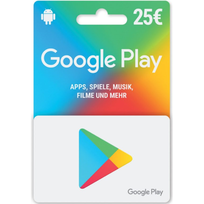 Google Play E25 EUR Digital Gift Cards