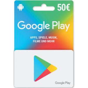 Google Play €50 EUR (EU) Digital Gift Card (Email Delivery)