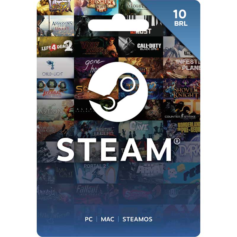 Steam Gift Cards 10 BRL Brazil Region