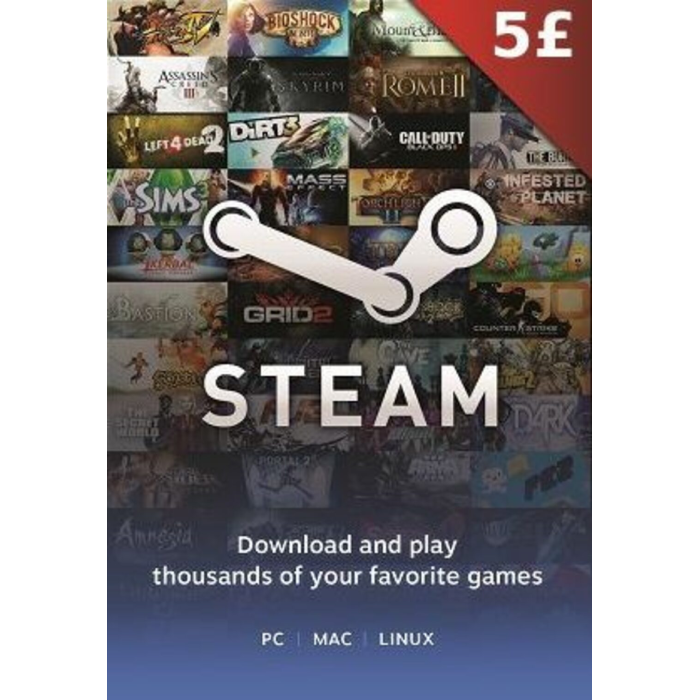 Steam-Gift-Cards-5-GBP-United-Kingdom-Region Steam Gift Cards 5 GBP United Kingdom Region