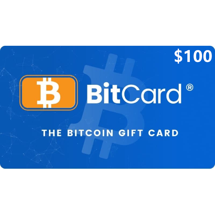 BitCard 100 USD US Digital Gift Card Email Delivery