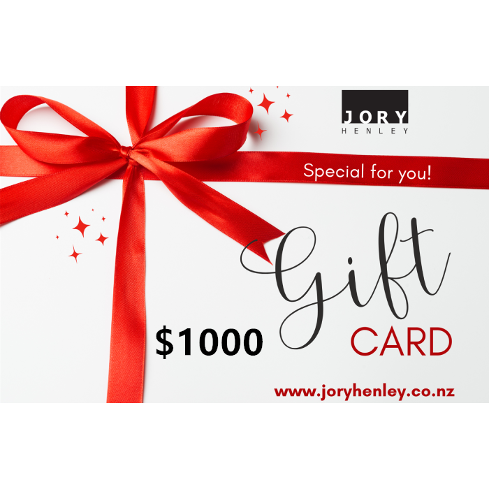 Jory Henley 1000 NZD Digital Gift Card Email Delivery