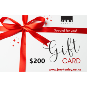 Jory Henley Gift Card $200 NZD Digital Gift Cards (Email Delivery)