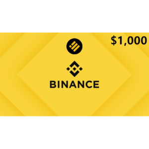 Binance $1000 BUSD Gift Card Digital Gift Card (Email Delivery)