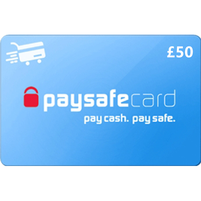 Paysafecard 50 GBP Digital Prepaid Gift Cards Email Delivery