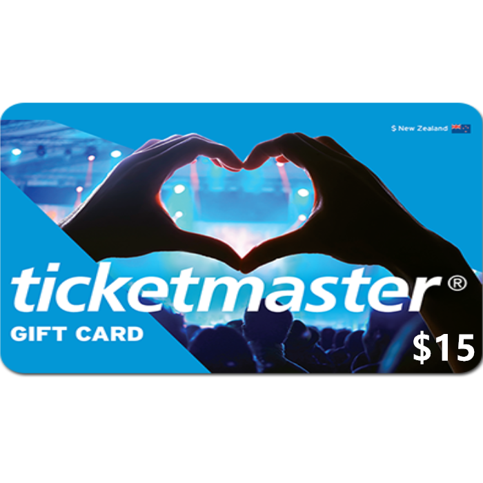 Ticketmaster Gift Card 15 NZD Digital Gift Cards Email Delivery 1