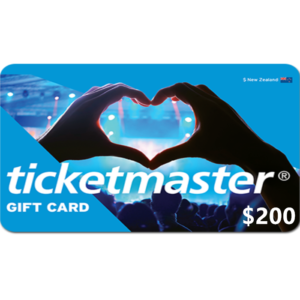 Ticketmaster Gift Card $200 NZD Digital Gift Cards (Email Delivery)