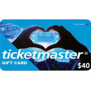 Ticketmaster Gift Card $40 NZD Digital Gift Cards (Email Delivery)